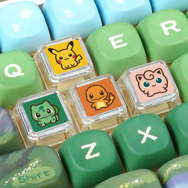 Model Kit Plastic - لوحة مفاتيح ميكانيكية من نوع Pokémon