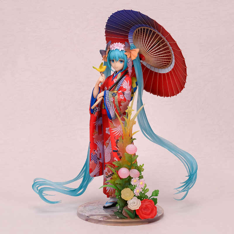 تمثال هاتسوني ميكو بزي الكيمون - مراجعة Model Kit Hatsune Miku وسعره