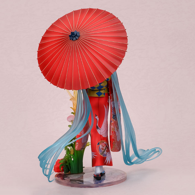 تمثال هاتسوني ميكو بزي الكيمون - مراجعة Model Kit Hatsune Miku وسعره