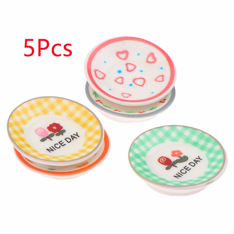 5 قطعة 1/12 دمية أطباق صغيرة أ - مراجعة Model Kitchen Set وسعره