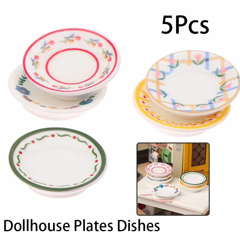 5 قطعة 1/12 دمية أطباق صغيرة أ - مراجعة Model Kitchen Set وسعره