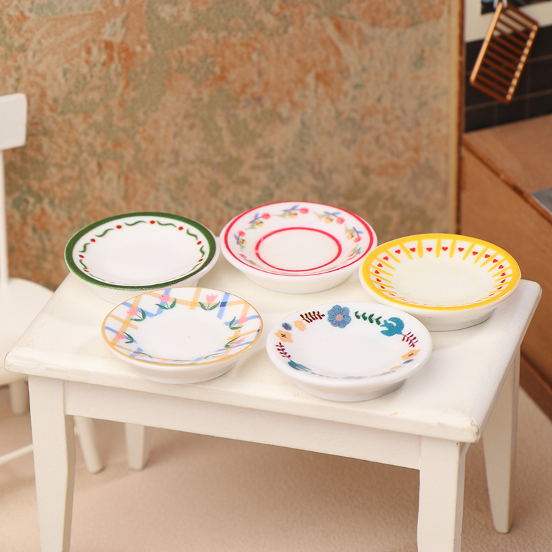 5 قطعة 1/12 دمية أطباق صغيرة أ - مراجعة Model Kitchen Set وسعره