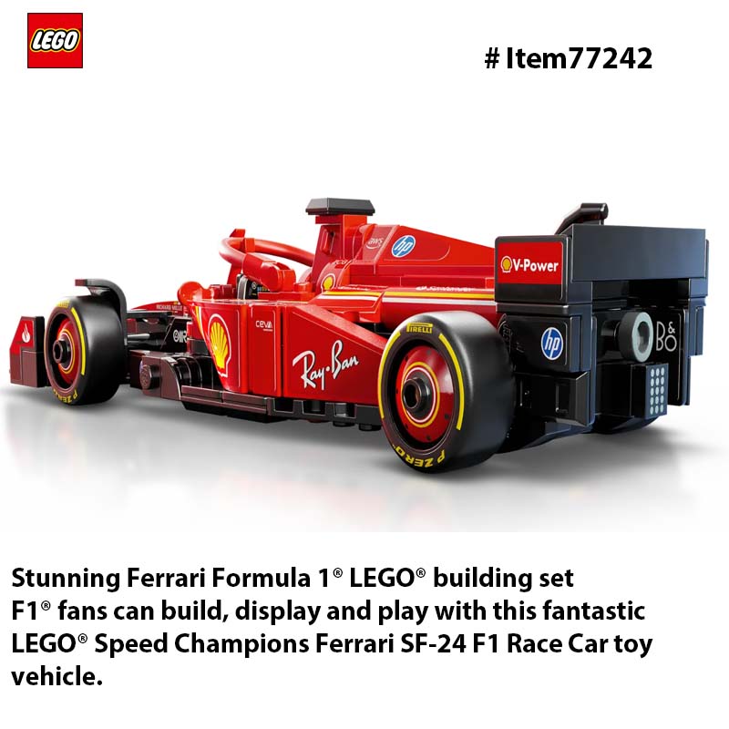 ألعاب سيارات السباق LEGO 77242 - مراجعة Model Kit F16 وسعره