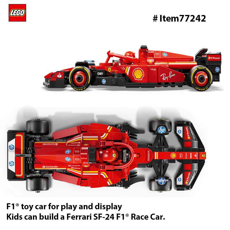 ألعاب سيارات السباق LEGO 77242 - مراجعة Model Kit F16 وسعره