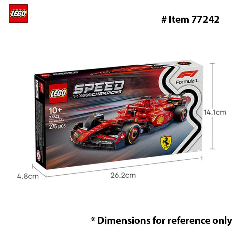 ألعاب سيارات السباق LEGO 77242 - مراجعة Model Kit F16 وسعره